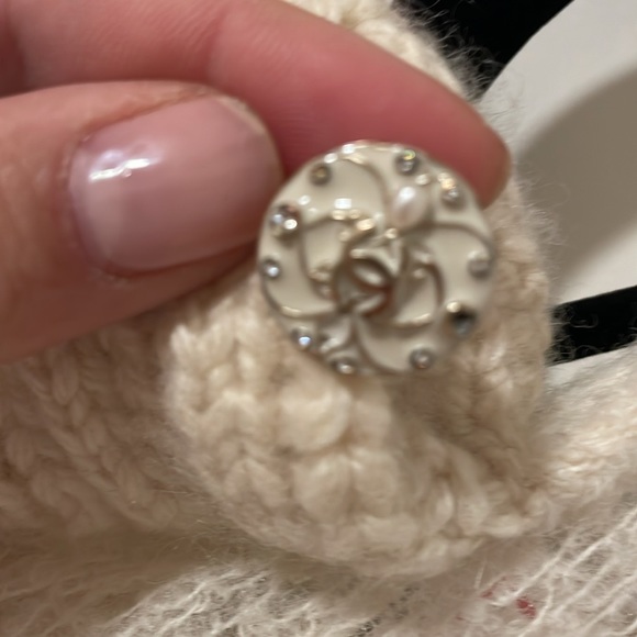 Stunning sheer chanel turtleneck sweater size 38 m/l cashmere blend - Picture 4 of 8